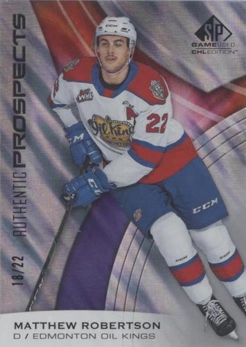 2019-20 Upper Deck SP Game Used CHL Edition - Matthew Robertson #2