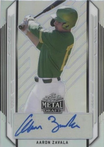 2021 Leaf Metal Draft - Aaron Zavala #BA-AZ1
