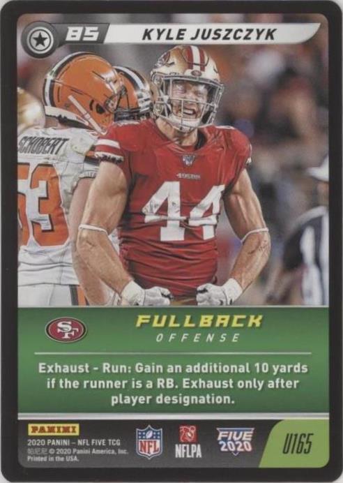 2020 Panini NFL Five TCG Kyle Juszczyk #U165