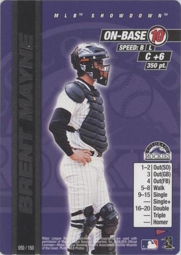 2000 MLB Showdown Pennant Run - Brent Mayne #050