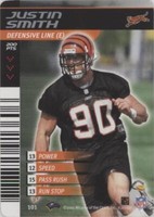 2001-02 NFL Showdown 1st & Goal Justin Smith #101