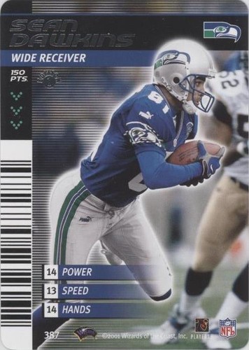 2001-02 NFL Showdown 1st Edition Sean Dawkins #387