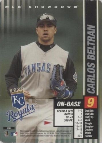 2002 MLB Showdown Pennant Run - Carlos Beltran #030