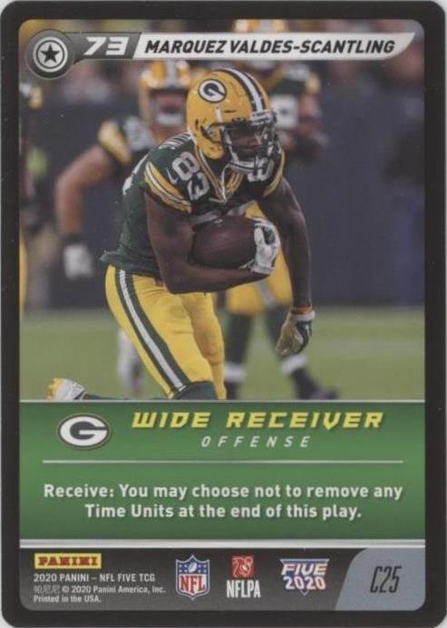 2020 Panini NFL Five TCG Marquez Valdes-Scantling #C25