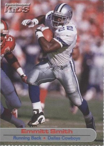 NFL COWBOYS EMMITT SMITH ルーキーカード Emmitt Smith Dallas Cowboys Autographed 1990 Topps Traded