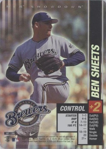 2002 MLB Showdown - Ben Sheets #187