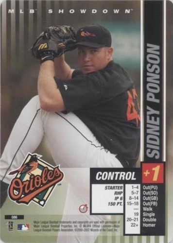 2002 MLB Showdown Trading Deadline - Sidney Ponson #086