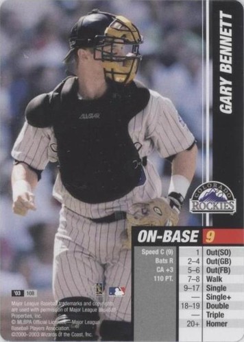 2003 MLB Showdown - Gary Bennett #108