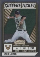2022 Panini Elite Extra Edition - Jack Leiter #CTO-3