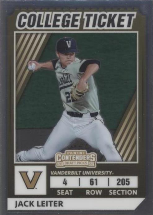2022 Panini Elite Extra Edition - Jack Leiter #CTO-3