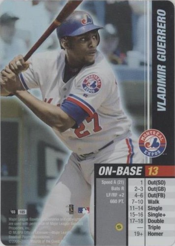 2003 MLB Showdown - Vladimir Guerrero #185