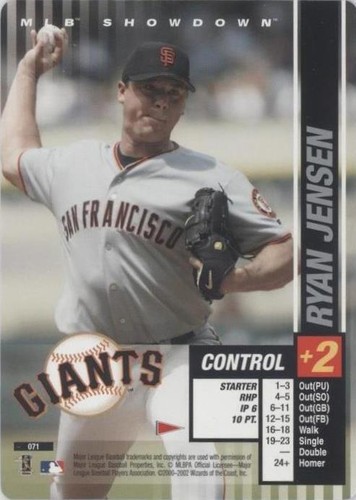 2002 MLB Showdown Pennant Run - Ryan Jensen #071