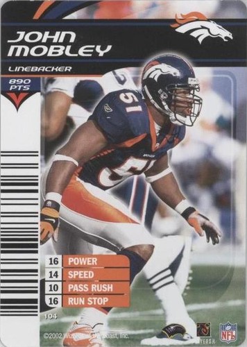 2002-03 NFL Showdown John Mobley #104