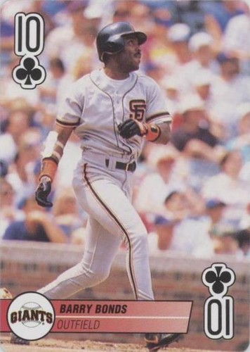 1995 Bicycle Baseball Aces Playing Cards - Barry Bonds #10C