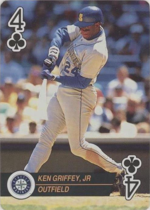 Tarjetas de juego de ases de béisbol en bicicleta 1993 - Ken Griffey Jr #4C