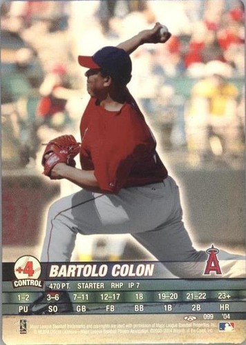 2004 MLB Showdown Trading Deadline - Bartolo Colon #099
