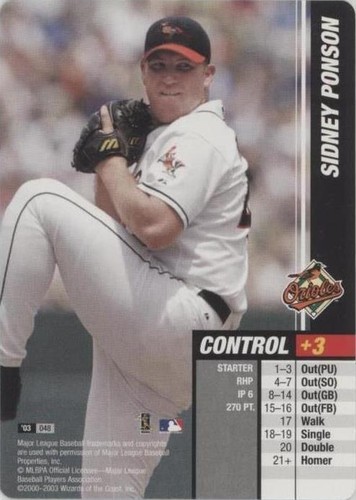 2003 MLB Showdown - Sidney Ponson #048