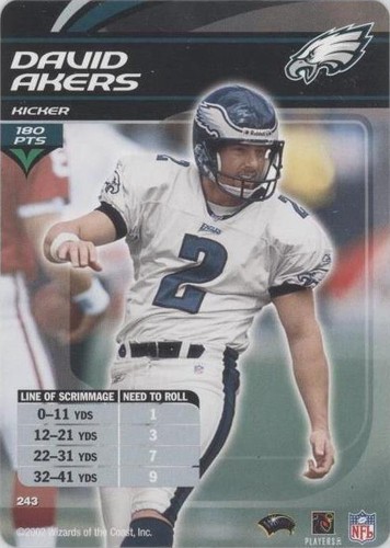 2002-03 NFL Showdown David Akers #243
