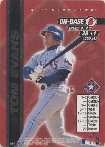 2000 MLB Showdown Pennant Run - Tom Evans #140