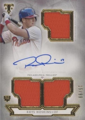 2018 Topps Triple Threads - Rhys Hoskins #RFPAR-RH