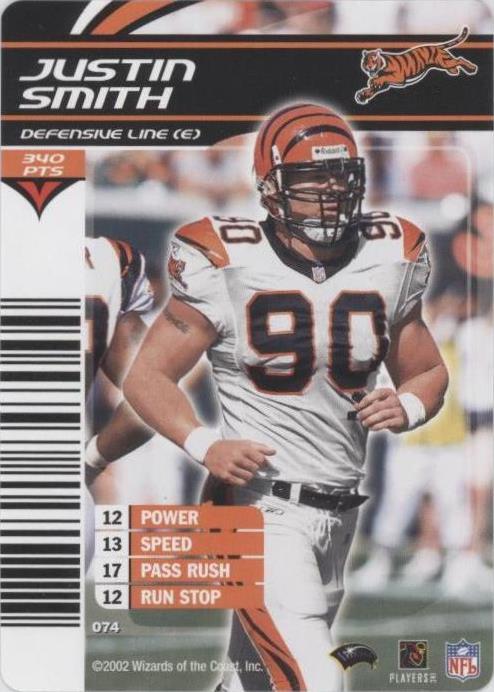 2002-03 NFL Showdown Justin Smith #074