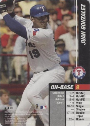 2003 MLB Showdown - Juan González #290