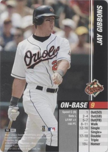2003 MLB Showdown - Jay Gibbons #041