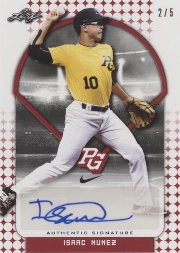 2018 Leaf Perfect Game National Showcase - Isaac Nunez #BA-IN1