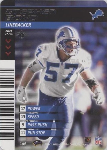2001-02 NFL Showdown 1st Edition Stephen Boyd #146