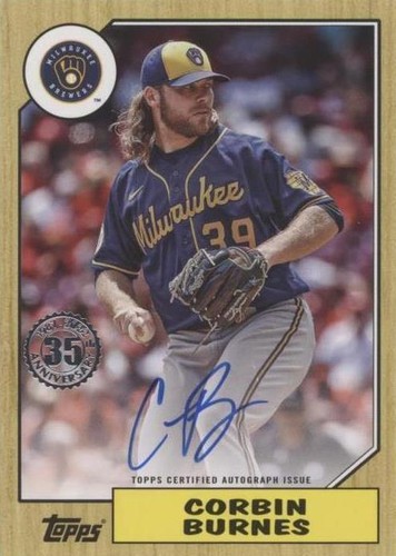 2022 Topps Update Series - Corbin Burnes #87BA-CB