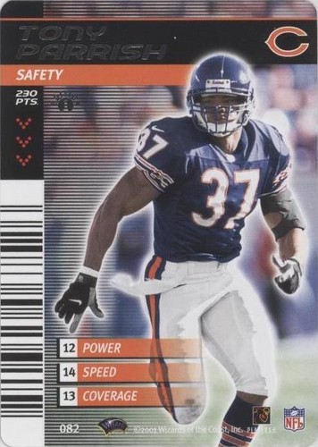 2001-02 NFL Showdown 1st Edition Tony Parrish #082