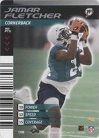 2001-02 NFL Showdown 1st & Goal Jamar Fletcher #108