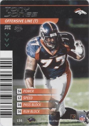 2001-02 NFL Showdown 1st Edition Tony Jones #135