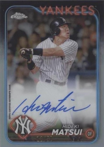 松井秀喜 1of1 matsui hideki topps 1/1 Auto 1/1 Hideki Matsui Pulled! : r/baseballcards