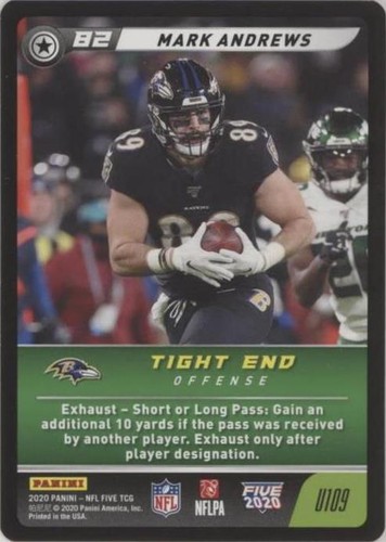 2020 Panini NFL Five TCG Mark Andrews #U109
