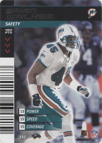 Brian Walker 2001 NFL Showdown 1st Edition #232 Football Card | eBay
