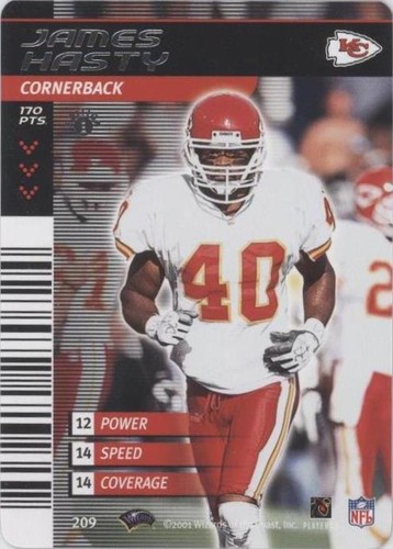 2001-02 NFL Showdown 1st Edition James Hasty #209