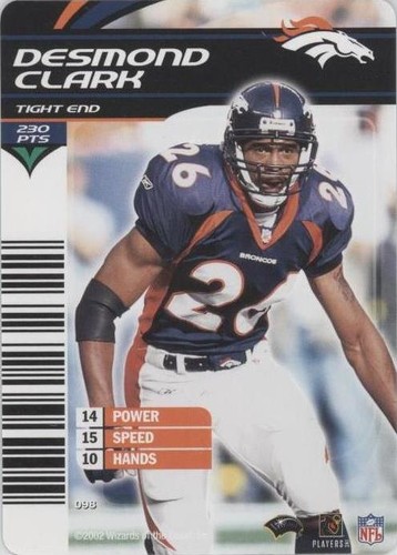 2002-03 NFL Showdown Desmond Clark #098