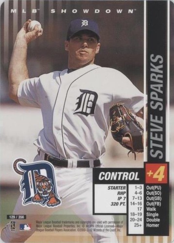 2002 MLB Showdown - Steve Sparks #129