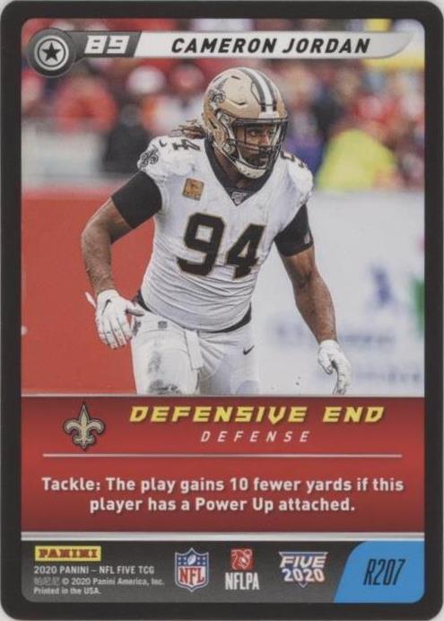 2020 Panini NFL Five TCG Cameron Jordan #R207