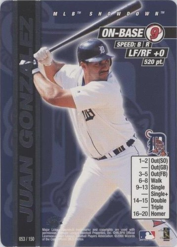 2000 MLB Showdown Pennant Run - Juan González #053