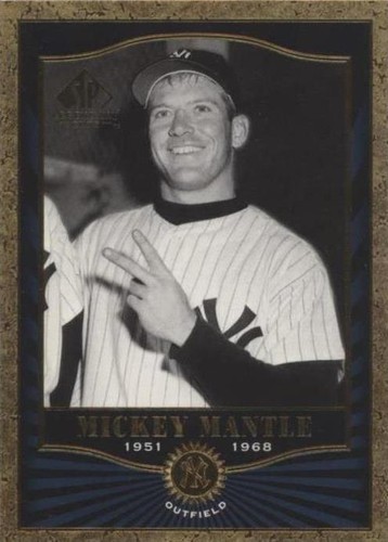 PSA 10 MICKEY MANTLE 2001 SP AUTHENTIC GAME WORN JERSEY