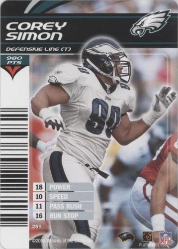2002-03 NFL Showdown Corey Simon #251
