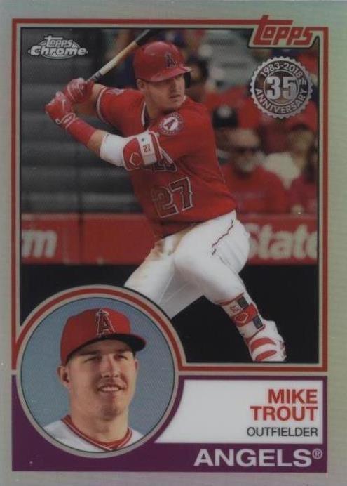 2018 Topps Chrome - Mike Trout #83T-12