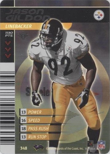 2001-02 NFL Showdown 1st Edition Jason Gildon #348