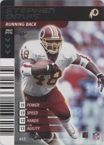 2001-02 NFL Showdown 1st Edition Stephen Davis #452