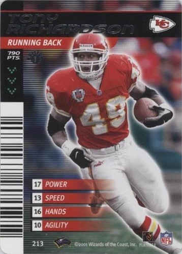 2001-02 NFL Showdown 1st Edition Tony Richardson #213