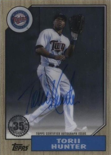 2022 Topps Clearly Authentic Autographs - Torii Hunter #87TBA-THU