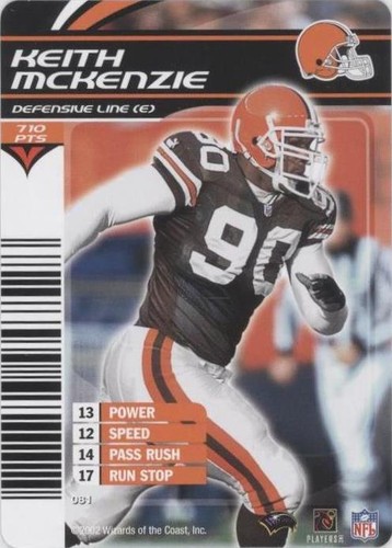 2002-03 NFL Showdown Keith Mckenzie #081