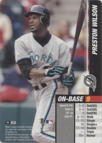 2003 コロラド　ロッキーズ プレストン　ウィルソン Preston Wilson 2003 Fleer Genuine MLB Card #95 NM Colorado Rockies